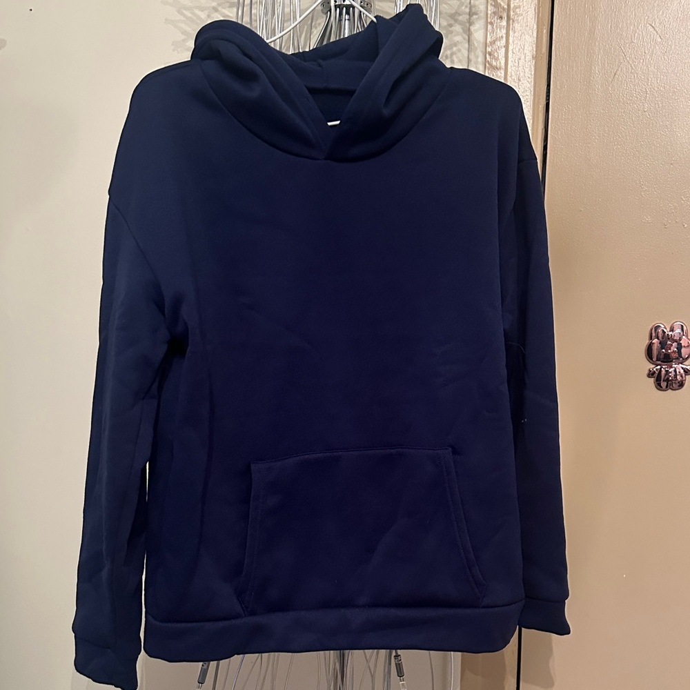 Navy Blue Women's Hoodie Sweater